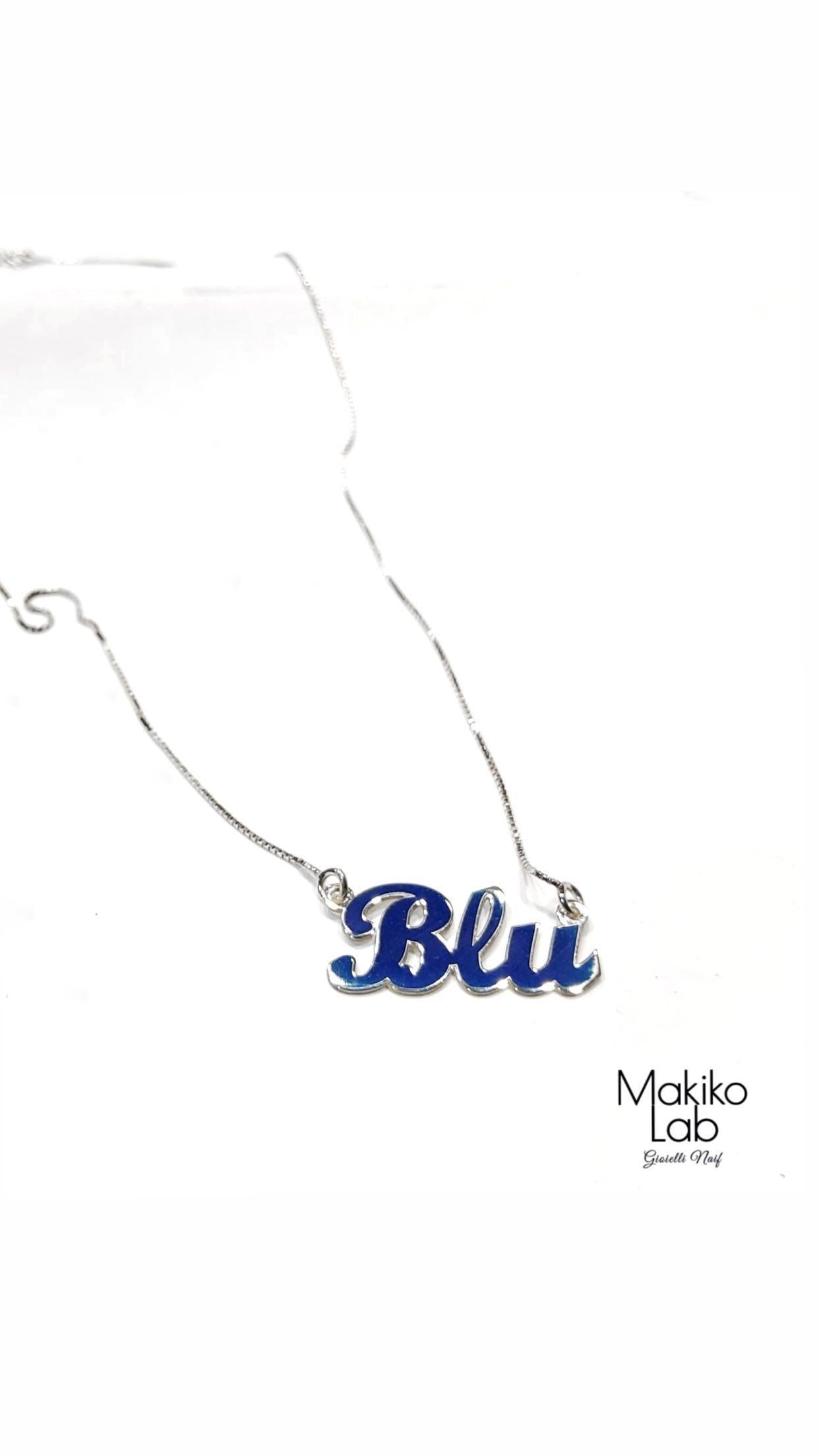 "COLLANA NOME A COLORI"