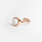 "ANELLO PIETRA LUCE ORO ROSA"