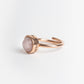 "ANELLO PIETRA LUCE ORO ROSA"